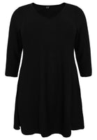 Tunic wide bottom OBLIE - black  - #1