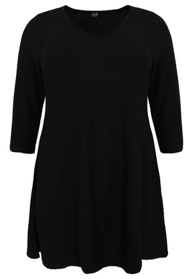 Tunic wide bottom OBLIE - black  - #1