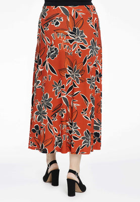 Skirt MIX PRINT - red  - #3