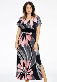 Dress cross-over LIVA - black - #1