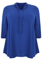 Blouse string BUBBLE - indigo - #1