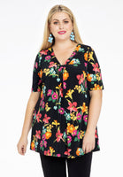 Tunic flare pleated BLOOMY - black - #1