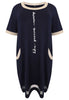 Dress short sleeve ENJOY - blue - #4