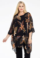 Tunic square MAYFLOWER - black  - #1