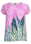 Shirt cap sleeves AMAZONIA - pink