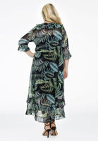 Dress ruffled TROPICOOL - black  - #3