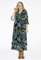 Dress ruffled TROPICOOL - black  - #2