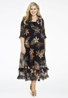 Dress ruffled MAYFLOWER - black - #2