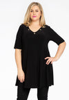 Tunic wide bottom big studs DOLCE - black 