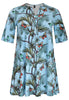 Tunic wide bottom PAPILLON - blue - #4