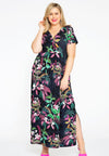 Maxi-dress TROPIC DOTS - blue