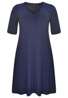 Dress v-neck DOLCE - blue - #4