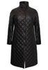 Quilted coat - black  - #4