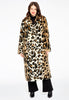 Coat faux fur LEOPARD - brown - #2