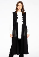 Long vest INTERLOCK - black  - #1