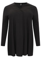 Pullover A-line pleat - black - #4