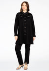Blouse with studs INTERLOCK - black - #2
