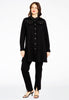 Blouse with studs INTERLOCK - black  - #2