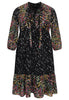 Dress with ruffles EDEN - black  - #4