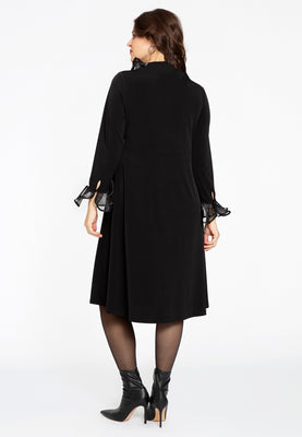 Blouse-dress with ruffles DOLCE - black  - #3