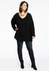 Pullover with rib - black  - #2