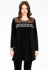 Tunic wide bottom chain - black 