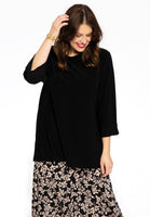 Shirt A-line turtle neck DOLCE - black - #1