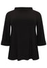 Shirt A-line turtle neck DOLCE - black - #4