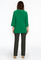 Shirt A-line turtle neck DOLCE - green - #3