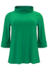 Shirt A-line turtle neck DOLCE - green - #4