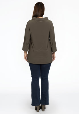 Shirt A-line turtle neck DOLCE - light green - #3