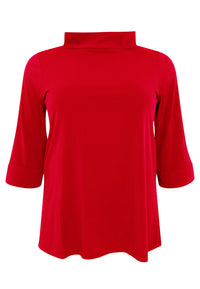 Shirt A-line turtle neck DOLCE - red - #1