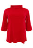 Shirt A-line turtle neck DOLCE - red - #2