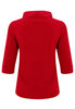 Shirt A-line turtle neck DOLCE - red - #4