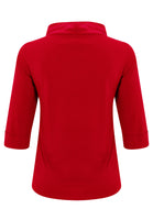 Shirt A-line turtle neck DOLCE - red - #4