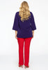 Shirt A-line turtle neck DOLCE - purple - #3