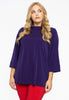 Shirt A-line turtle neck DOLCE - purple 