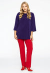 Shirt A-line turtle neck DOLCE - purple - #2