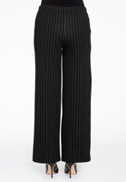 Trousers wide PINSTRIPE - black  - #2