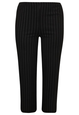 Trousers wide PINSTRIPE - black  - #3