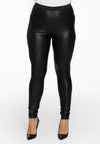 Leggings with coating - black