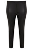 Leggings with coating - black - #4