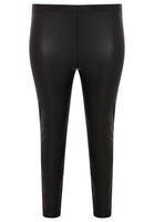 Leggings with coating - black - #4