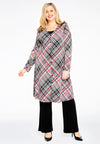 Cardigan wide bottom CHECK - black
