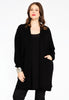 Cardigan with pockets - black 