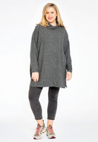 Pullover high neck RIB - grey  - #2