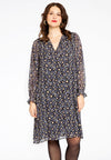 Dress Aline smock CHEETAH - grey