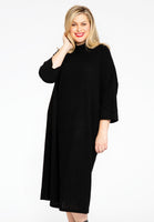 Pullover-dress RIB - black - #1