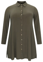 Blouse gold buttons DOLCE - green - #4