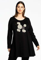 Tunic wide bottom POODLE - black - #1